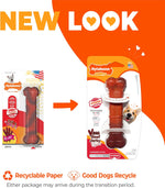 Nylabone dog chew toy showing textured nubs and ridges