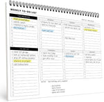 To Do List Notepad 6 Pack: Has Multiple Functional Sections, Daily Planner | 5.2 x 8" 35 Sheets - Spiral Daily Planner Notebook - Task CheckList Organizer Agenda Pad for Work, Note and Todo Organization - Image 9