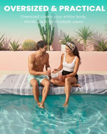 Antfuny travel beach blanket in use outdoors