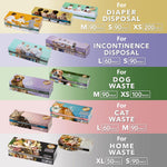 Usage illustration for BOS amazing odor sealing pet waste bags