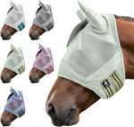 Equinavia Algard Soft Mesh Horse Fly Mask with Ears, 45 SPF UV Protection, Eye Shield, Fly Masks for Horses with Ears, Silver - Cob - Image 9