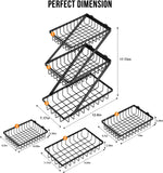 GETALL fruit basket showing detachable individual wire mesh tiers