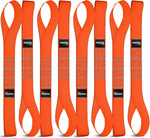 Haccoplanet 8 Pack Soft Loop Motorcycle Tie Down Straps front view