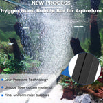 Hygger aquarium bubble curtain generating ultra fine mist bubbles in fish tank