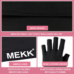 MEKK UPF50 plus UV nail gloves paired with a nail lamp