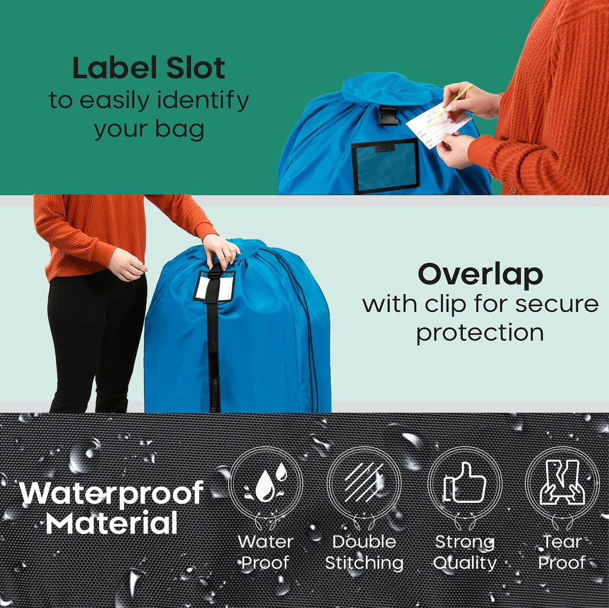 Reperkid double stroller bag packed for flight