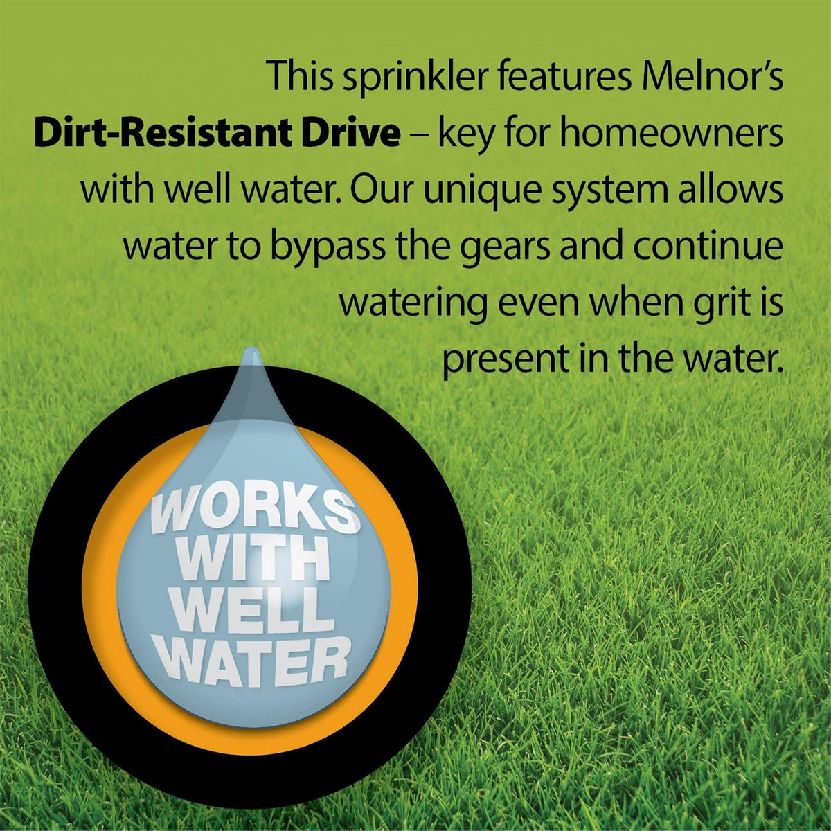 Melnor 65133AMZ sprinkler 20 precision nozzles detail