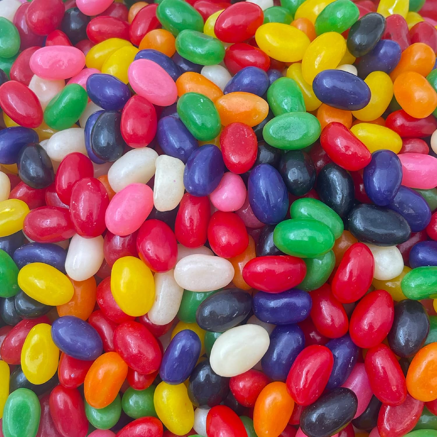 Geeoollah classic jelly beans two pound bag front view showing assorted colorful candies