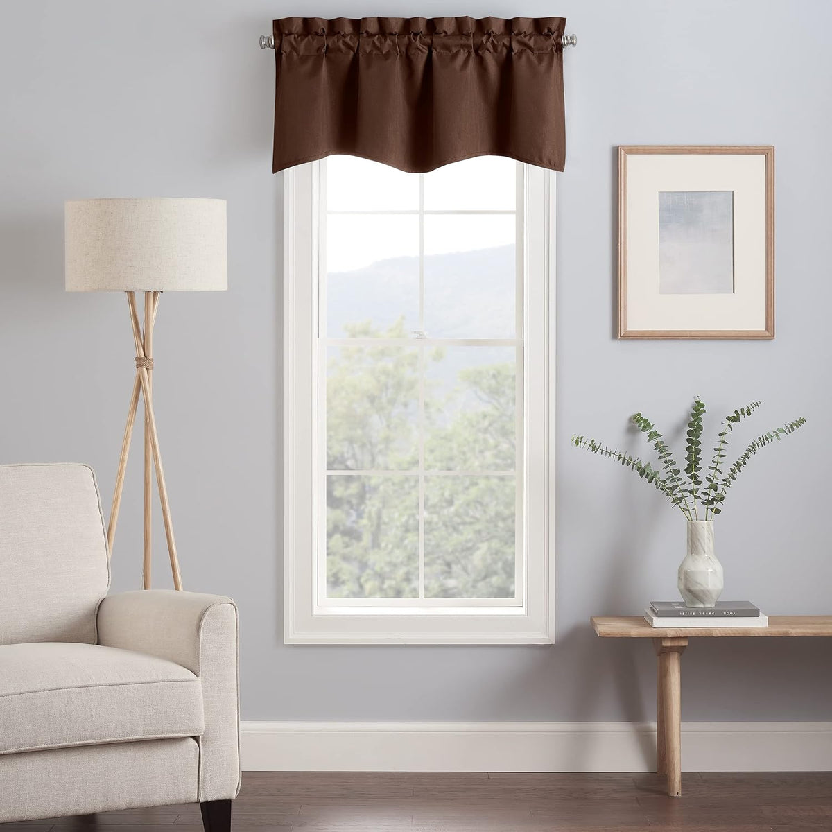 Eclipse raspberry valance folded showing texture