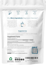 Sweet peach ring flavored magnesium powder pouch nutritional label view