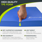 ProsourceFit non-slip exercise pad used as knee cushion for floor workouts
