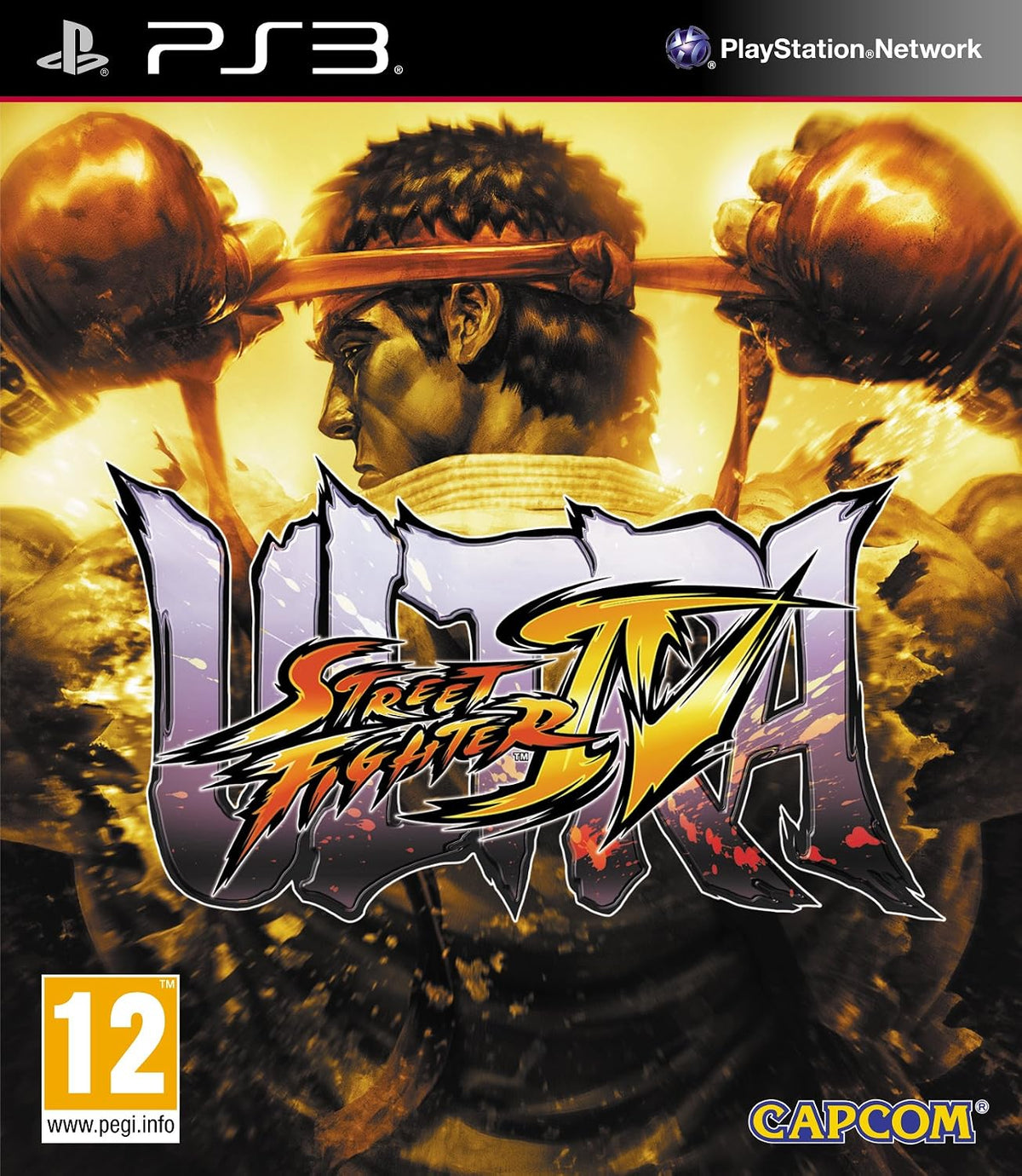 Capcom Ultra Street Fighter IV PS3 front cover game box art