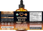 Nutraharmony liquid supplement dropper and label details