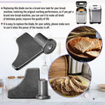 Stainless steel bread maker paddle base detail
