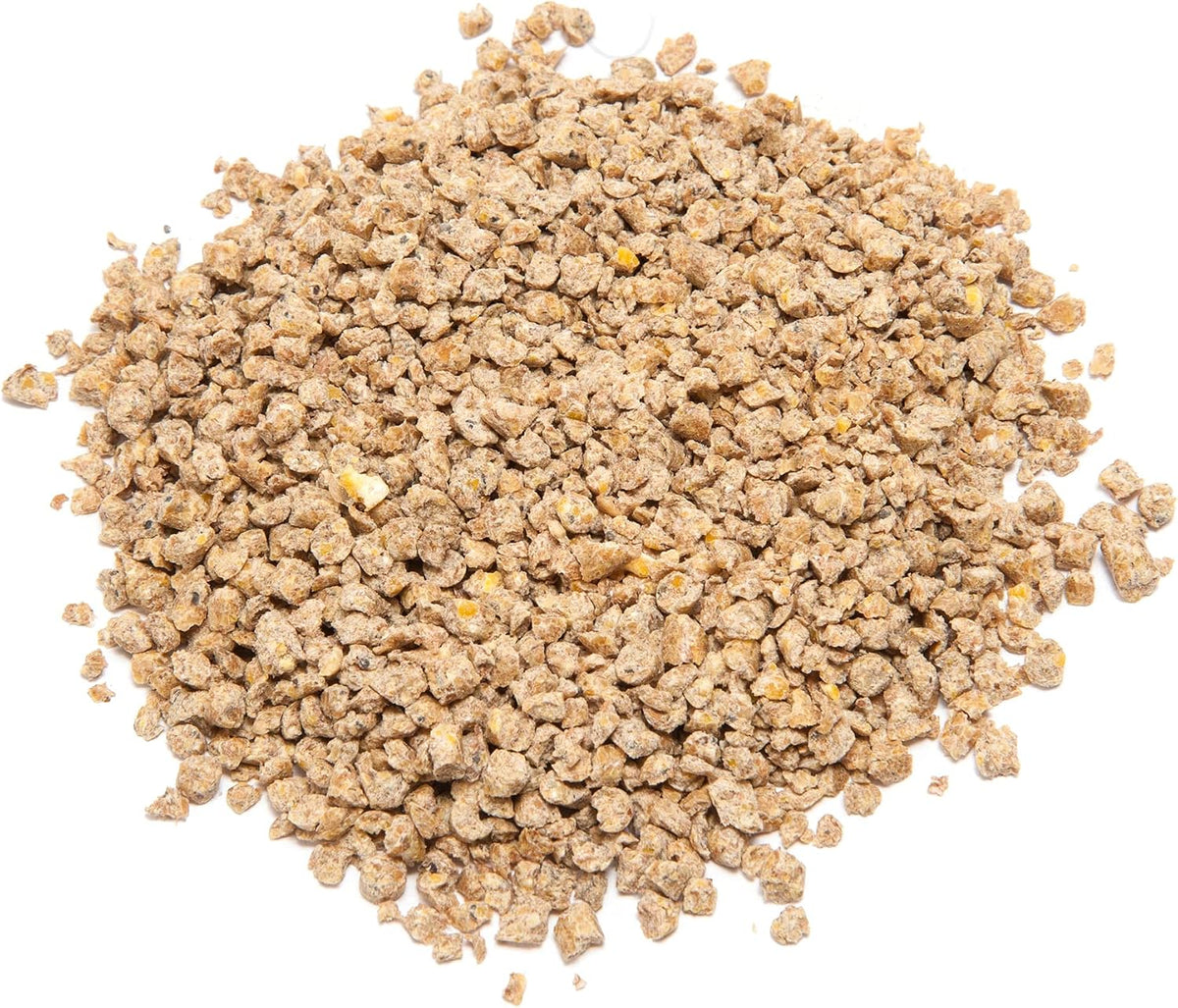 Ducks and gamebirds feeding on Manna Pro crumbles