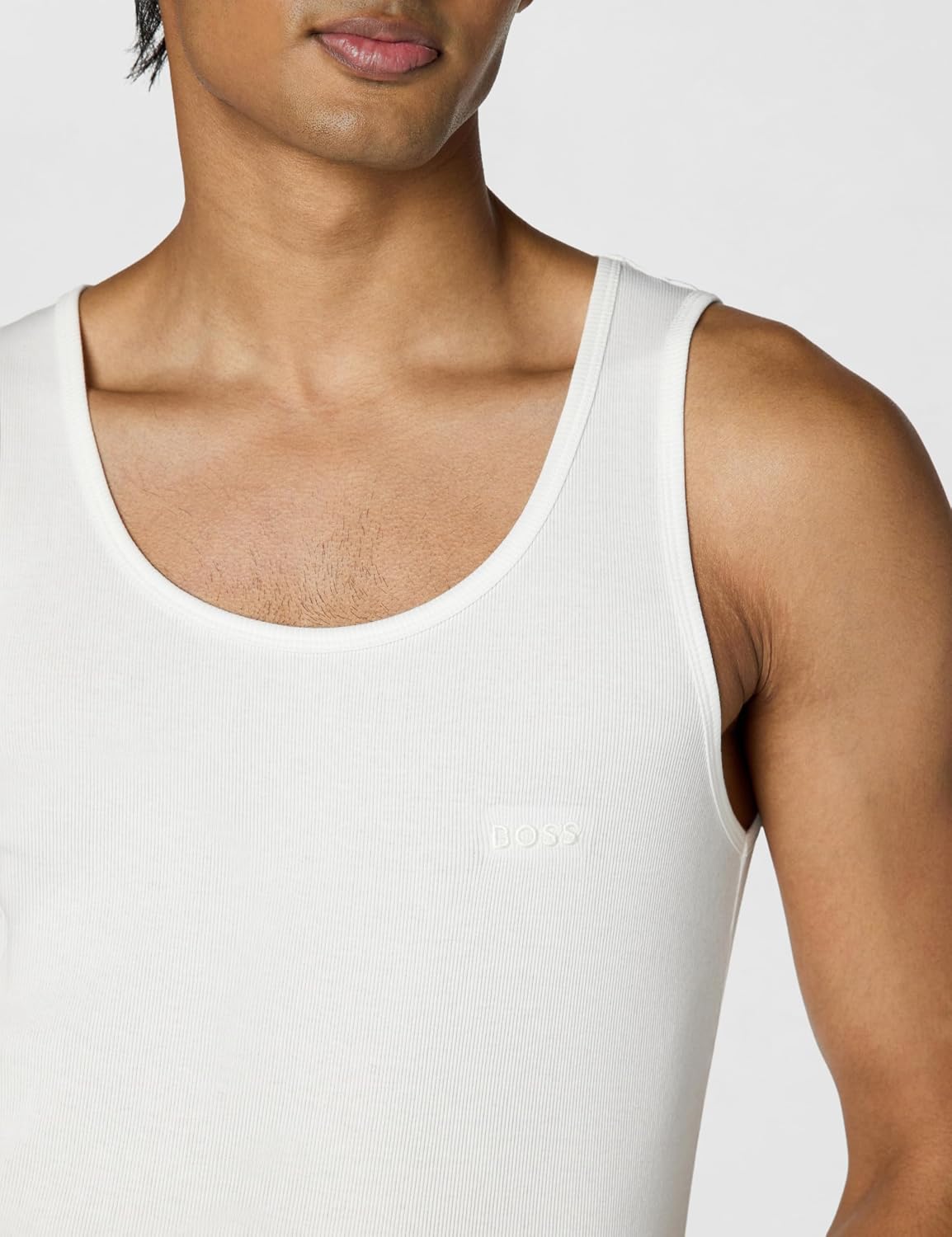 BOSS cotton tank top back view