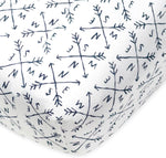 HonestBaby organic cotton fitted crib sheet front view