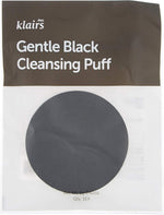 Soft texture detail of Dear Klairs Gentle Black Cleansing Puff