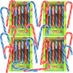 Sweetzo sour christmas candy canes front view showcasing holiday packaging.