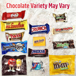 Close up view of the premium imported USA chocolate treats included in the Sweetside Candy Co. assortment pack.