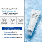 Low pH salicylic acid foaming face wash by JUMISO close up texture view