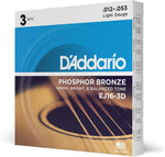 D'Addario EJ26 Phosphor Bronze Acoustic Guitar Strings, Custom Light 11-52 | Phosphor bronze acoustic guitar strings offer warm, bright, balanced tone, reliable intonation, durable feel and playability. - Image 12