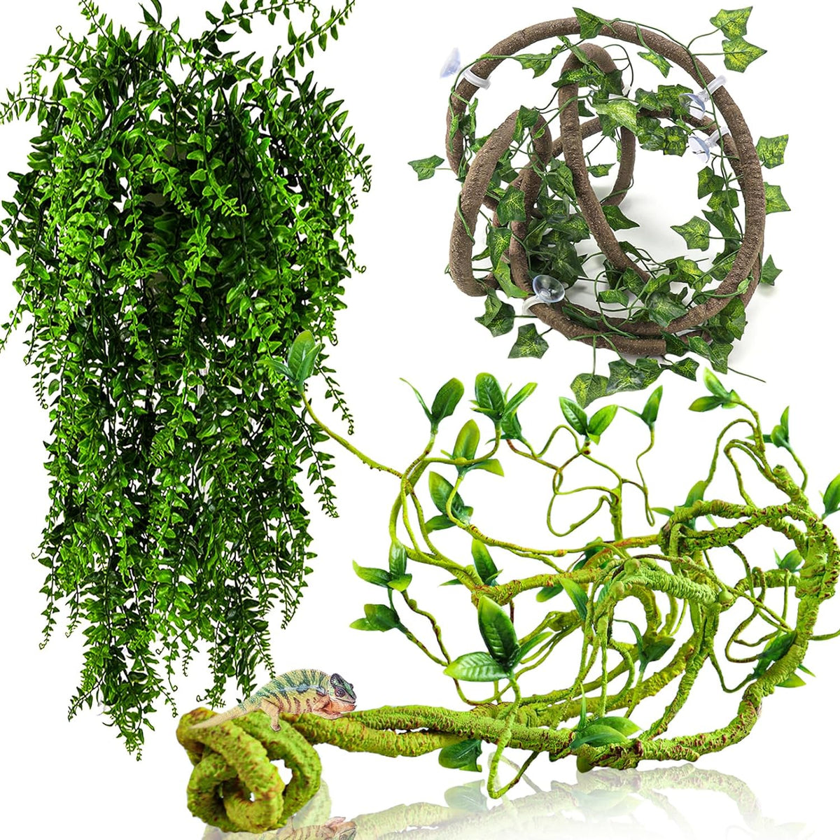 Hercocci reptile vines front view showing flexible structure