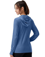 Soothfeel lightweight long sleeve sun shirt side profile view