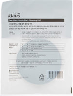 Usage demonstration of Dear Klairs Gentle Black Cleansing Puff