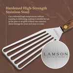 Lamson stainless steel turner angled profile view