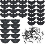 PETDCHEB 24 Pairs Shoe Repair Heel Plates front view