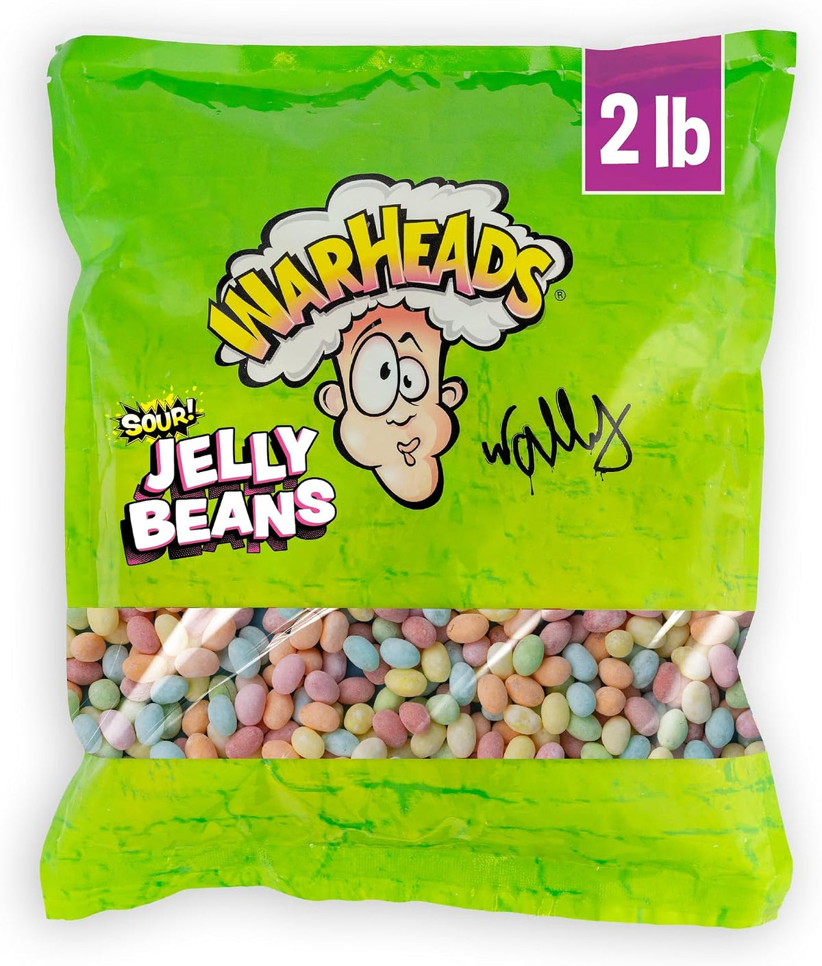 One pound bag of Warheads sour candy perfect for extreme candy lovers