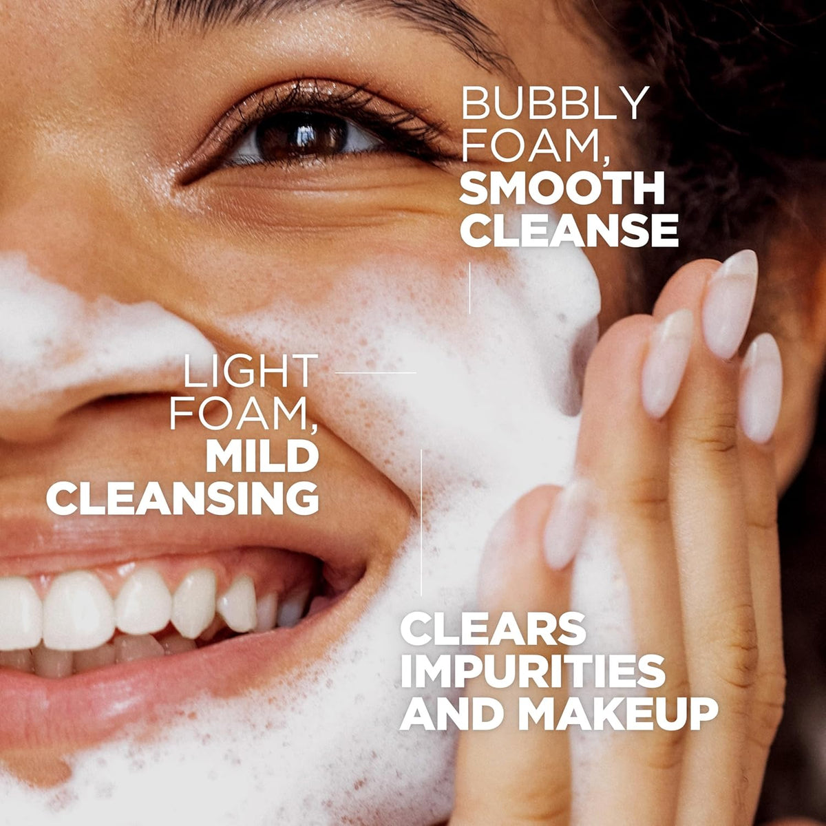 Texture shot of Neogen Green Tea foaming cleanser mousse