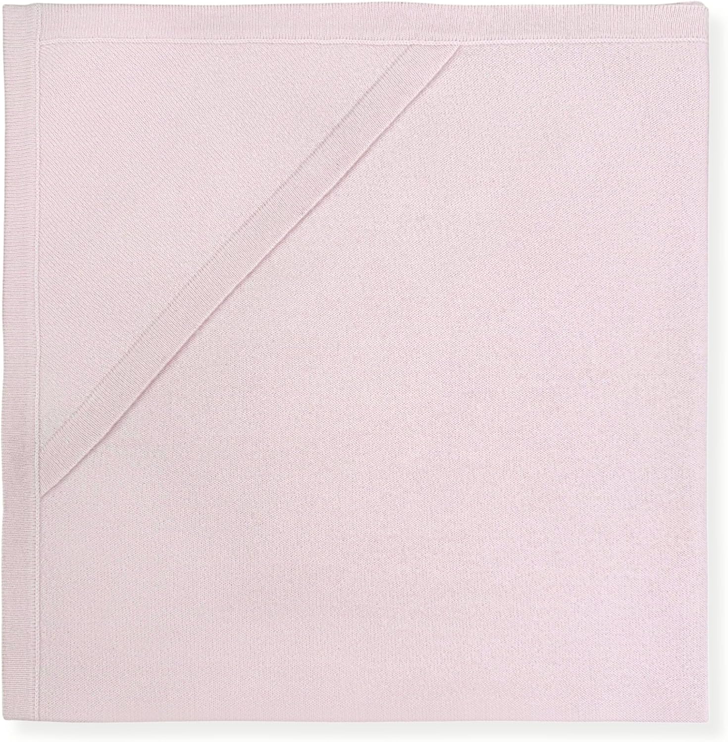 Jet&Bo Baby cashmere hooded blanket in pink front view