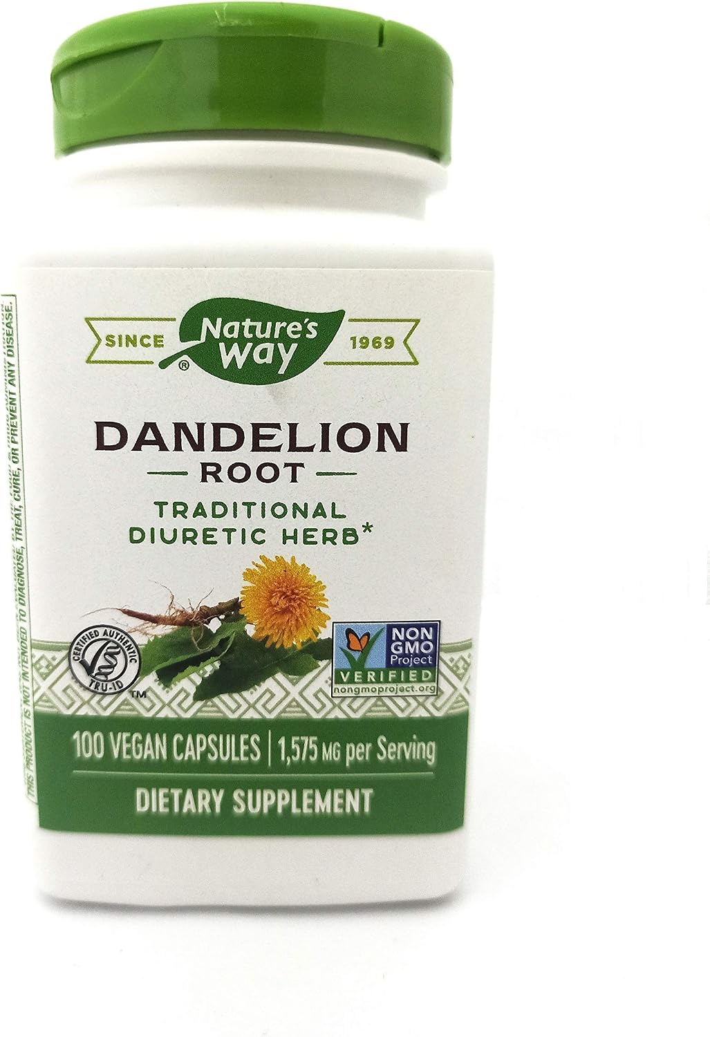 Nature's Way Dandelion Root front view herbal supplement bottle