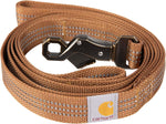 Carhartt Dual Handle Dog Leash front view brown nylon