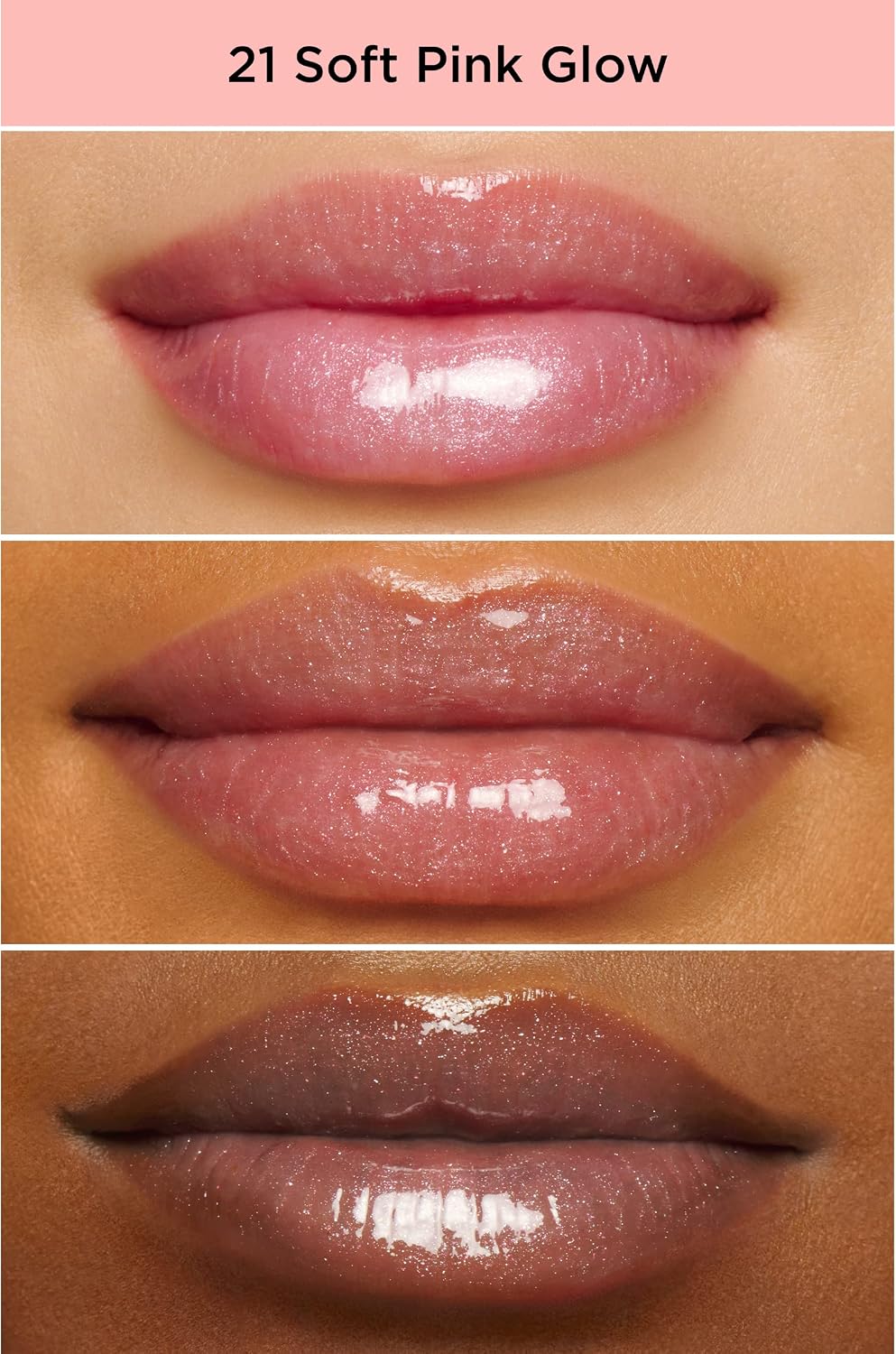 Clarins Lip Perfector tube featuring shade 21 Soft Pink