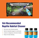 Authentic USA imported reptile enclosure disinfectant solution