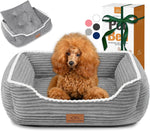 Zerbuger Orthopedic Dog Bed for Medium Dogs,Dog Sofa Beds Supportive Foam Pet Couch Bed with Removable Washable Mat and Nonskid Bottom (Medium, Pink) - Image 9