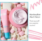 Bliss Mighty Marshmallow lip care product showing official USA packaging details