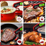 AWLKIM meat thermometer being used for steak