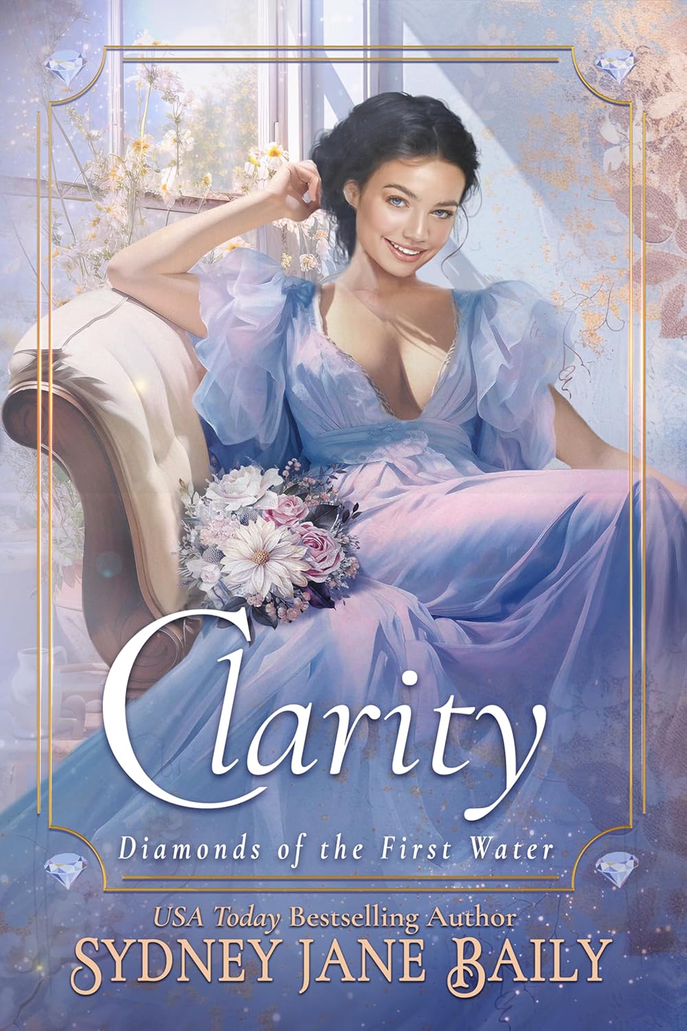 Sydney Jane Baily Clarity book front view cover featuring Victorian historical romance themes.