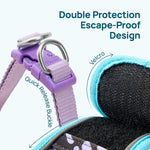 PetThem adjustable kitten harness reflective strips glowing in the dark.