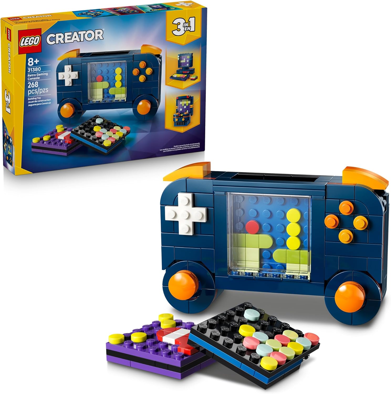 Lego Creator 3-in-1 Retro Gaming Console front view building toy
