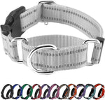 Hikiko Martingale Collar for Dogs Reflective Nylon Dog Collar with Quick Release Buckle Adjustable Training No Slip Dog Collars (Medium, Purple) - Image 12