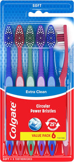 Colgate Extra Clean Medium Toothbrushes, 6 Pack - Image 14
