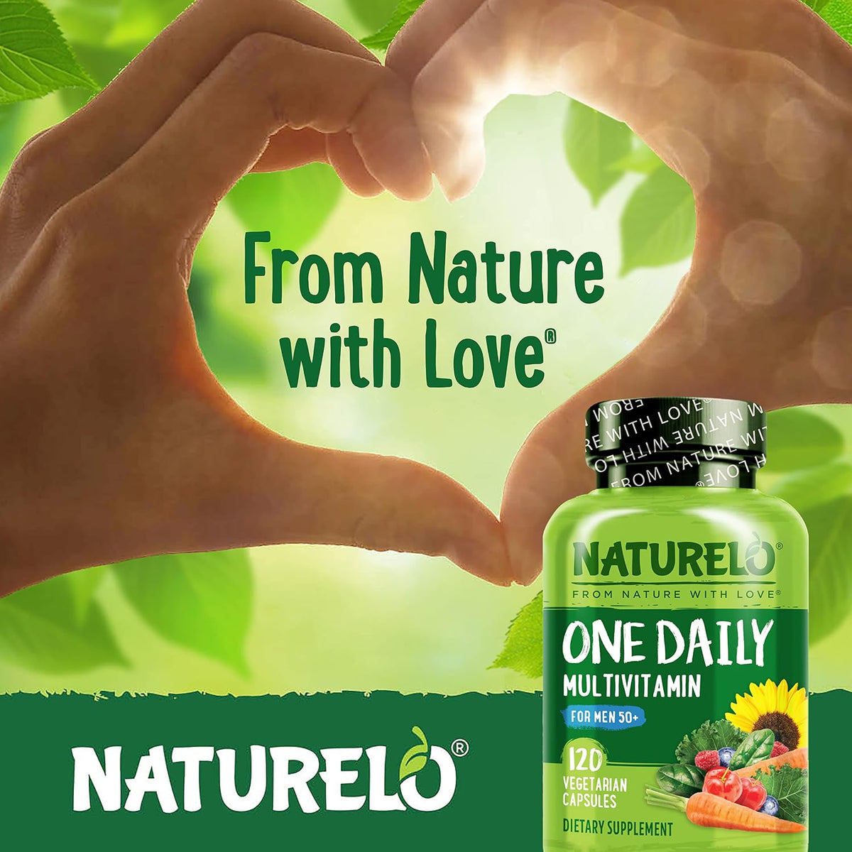 Naturelo 4 month supply bundle side profile