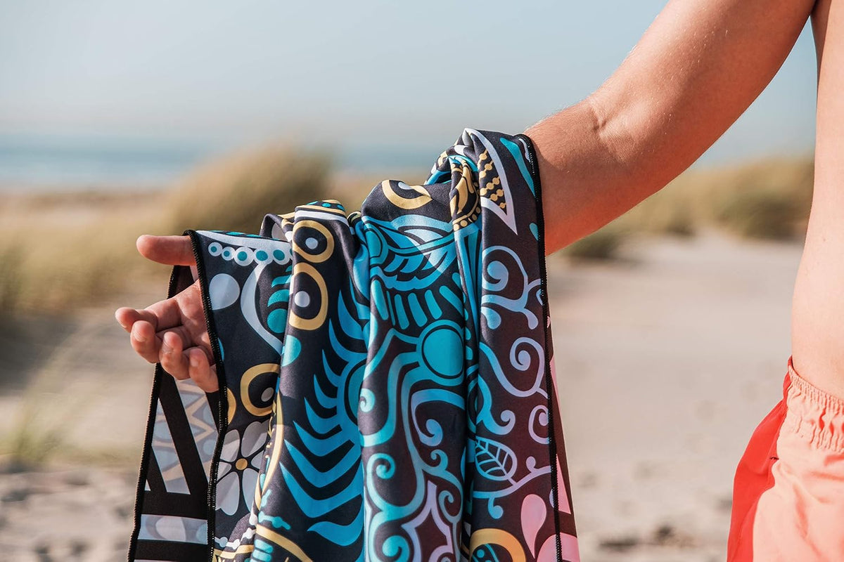 Assorted size comparison of 4Monster 3-pack microfiber towels laid flat