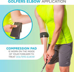 BraceAbility counterforce band worn during sports activity