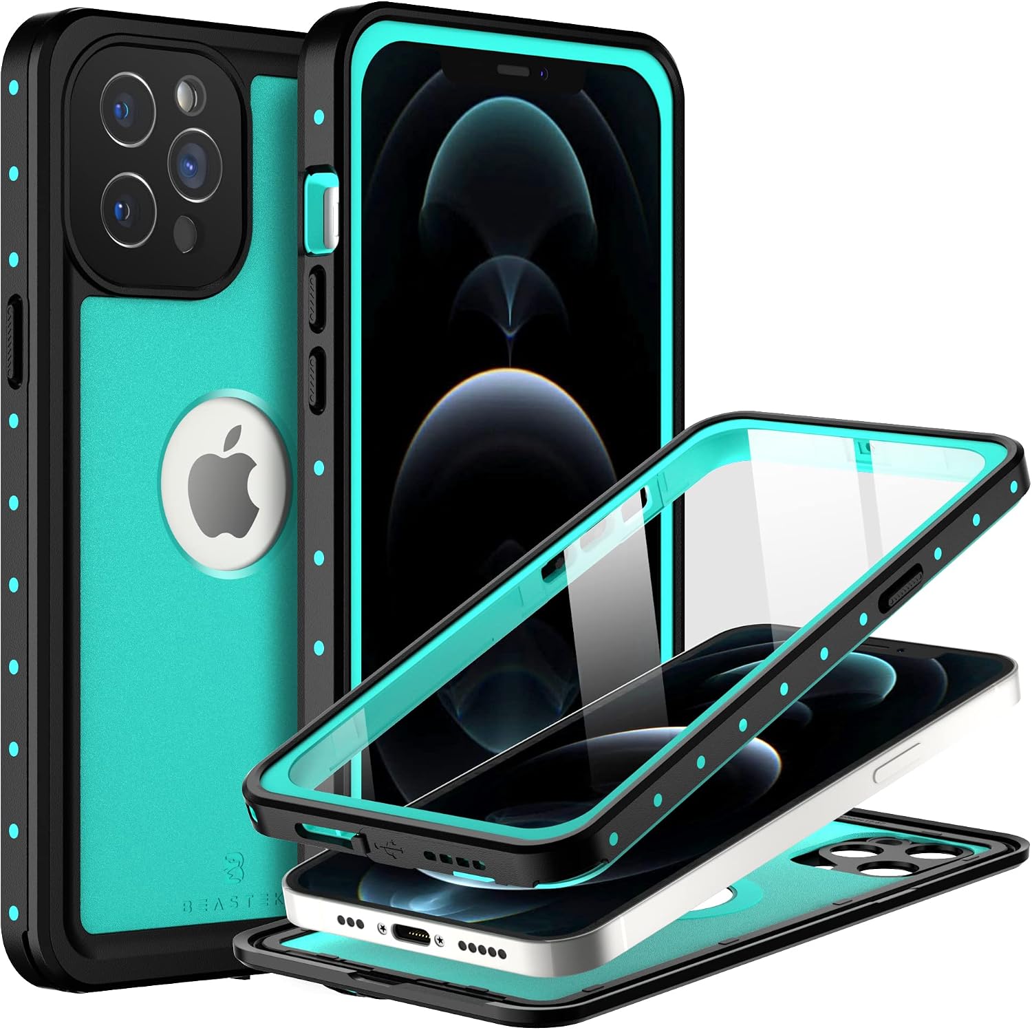 BEASTEK iPhone 12 Pro Max waterproof case front view